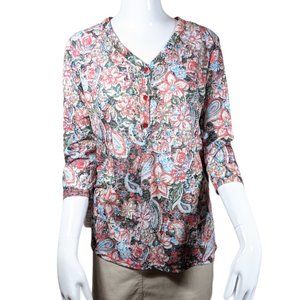 NWT Erika Floral Top with Bling